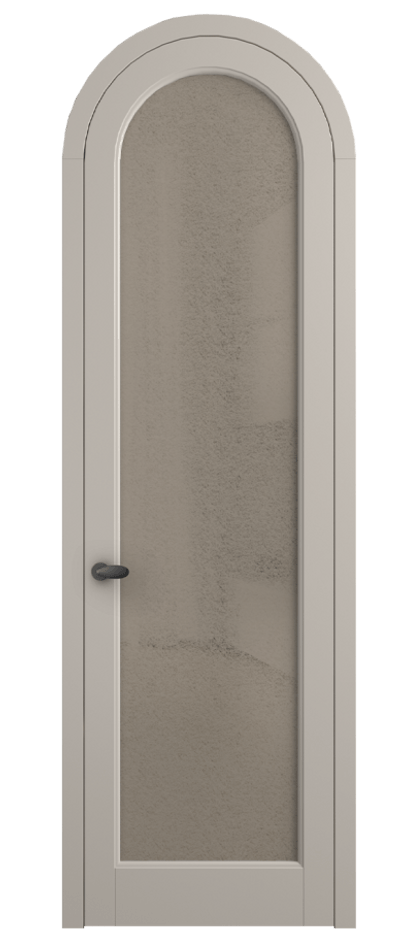 Межкомнатная дверь Палаццо 6814 Матовый светло-бежевый Фактурное бронзовое стекло "Лёд", триплекс Цена 884500 AMD | Volhovec