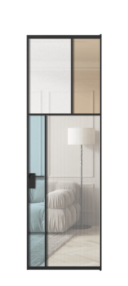 Дверь межкомнатная Mosaic АЛПЛ041.22 Алюминий Черный Комбинация стекол Группы 1 и Группы 3 Без короба чер Цена 832021 Стоимость комплекта двери включает:
1. Полотно (600/650/700/750/800/850/900/950*2000-2400 мм).
2. Короб
3. Комплект фурнитуры (2 торцевые петли и магнитный замок с ответной планкой). Фабрика дверей Волховец 8 (800) 551 43 19 Межкомнатная дверь Mosaic АЛПЛ041.22 Алюминий Черный Комбинация стекол Группы 1 и Группы 3 Цена 832021 AMD | Volhovec