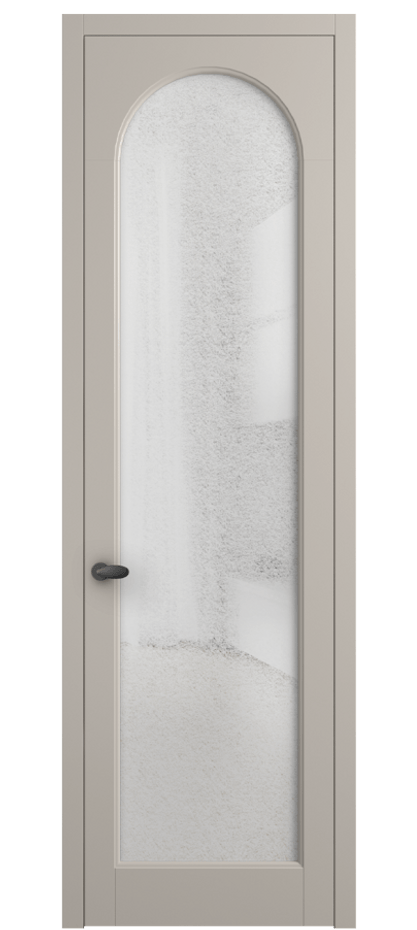 Межкомнатная дверь Палаццо 6804 Матовый светло-бежевый Фактурное стекло "Лёд", триплекс Цена 694800 AMD | Volhovec
