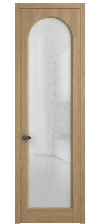 Межкомнатная дверь Палаццо 6804 Дуб соломенный матовый Фактурное стекло "Лёд", триплекс Цена 1040100 AMD | Volhovec