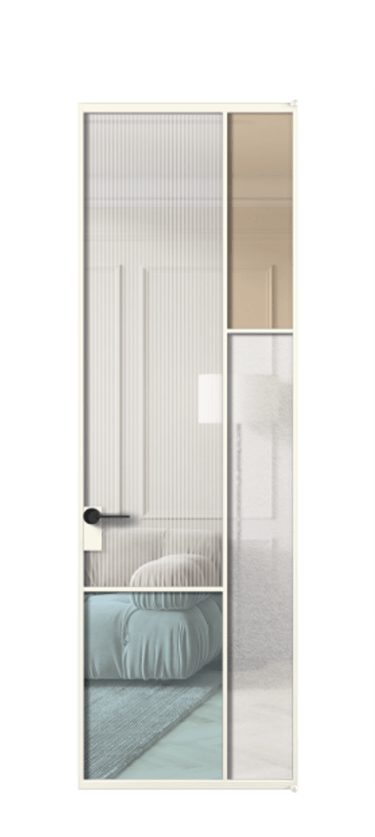 Межкомнатная дверь Мозаик АЛПЛ041.12 Алюминий жемчужный Комбинация стекол Группы 1 и Группы 3 Цена 1159090 AMD | Volhovec