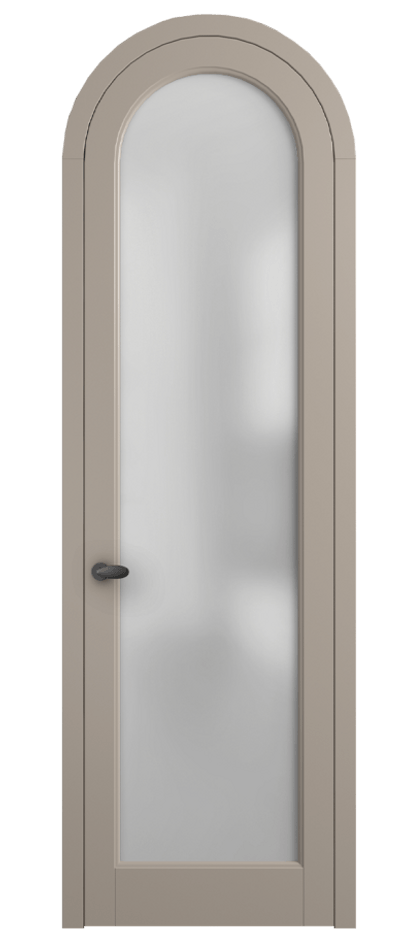 Межкомнатная дверь Палаццо 6814 Матовый бисквитный Сатинированное стекло Цена 844100 AMD | Volhovec