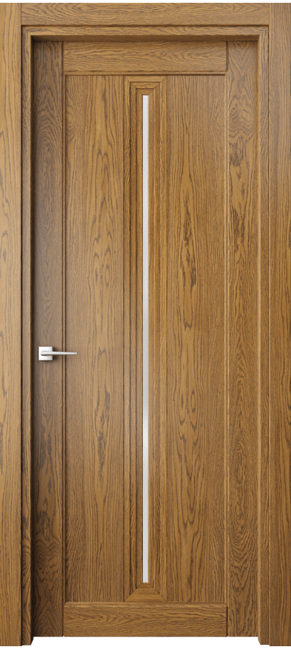 Межкомнатная дверь Ego 6123 Дуб медовый Сатинированное стекло Цена 95439 ₽ | Volhovec