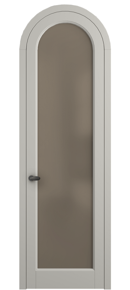Межкомнатная дверь Палаццо 6814 Матовый тёплый серый Сатинированное бронзовое стекло, триплекс Цена 844100 AMD | Volhovec