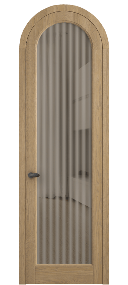 Межкомнатная дверь Палаццо 6814 Дуб соломенный матовый Рифлёное бронзовое стекло "Дюна", триплекс Цена 1432100 AMD | Volhovec