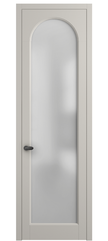 Межкомнатная дверь Палаццо 6804 Матовый облачно-серый Сатинированное стекло Цена 97029 ₽ | Volhovec