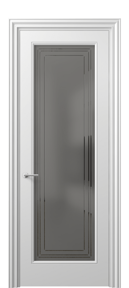 Дверь межкомнатная Mascot 8400 Матовый белоснежный Сатинированное серое стекло с гравировкой "Грани", триплекс, 7 мм Фигурный наличник МБЛ Цена 15752600 so'm Наличники уже входят в базовый комплект. Фабрика дверей Волховец 8 (800) 551 43 19 Межкомнатная дверь Mascot 8400 Матовый белоснежный Сатинированное серое стекло с гравировкой "Грани", триплекс, 7 мм Цена 15752600 so'm | Volhovec