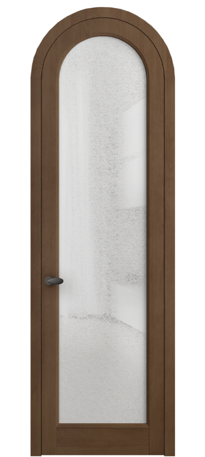 Межкомнатная дверь Палаццо 6814 Бук тёмный матовый Фактурное стекло "Лёд", триплекс Цена 1223000 AMD | Volhovec