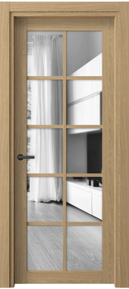 Межкомнатная дверь Neo 2106 Жемчужный дуб Двустороннее зеркало, триплекс Цена 1600 AZE | Volhovec