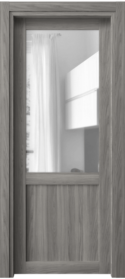 Межкомнатная дверь Neo 2122 Имбирный ясень Прозрачное стекло, триплекс Цена 138920 AMD | Volhovec