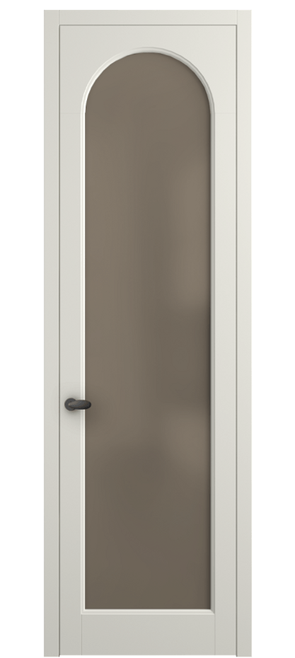 Межкомнатная дверь Палаццо 6804 Матовый жемчужный Сатинированное бронзовое стекло, триплекс Цена 654400 AMD | Volhovec