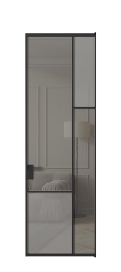 Дверь межкомнатная Mosaic АЛПЛ041.12 Алюминий Черный Сатинированное серое стекло, триплекс, 6 мм + Прозрачное серое стекло, триплекс Без короба чер Цена 832021 Стоимость комплекта двери включает:
1. Полотно (600/650/700/750/800/850/900/950*2000-2400 мм).
2. Короб
3. Комплект фурнитуры (2 торцевые петли и магнитный замок с ответной планкой). Фабрика дверей Волховец 8 (800) 551 43 19 Межкомнатная дверь Mosaic АЛПЛ041.12 Алюминий Черный Сатинированное серое стекло, триплекс, 6 мм + Прозрачное серое стекло, триплекс Цена 832021 AMD | Volhovec