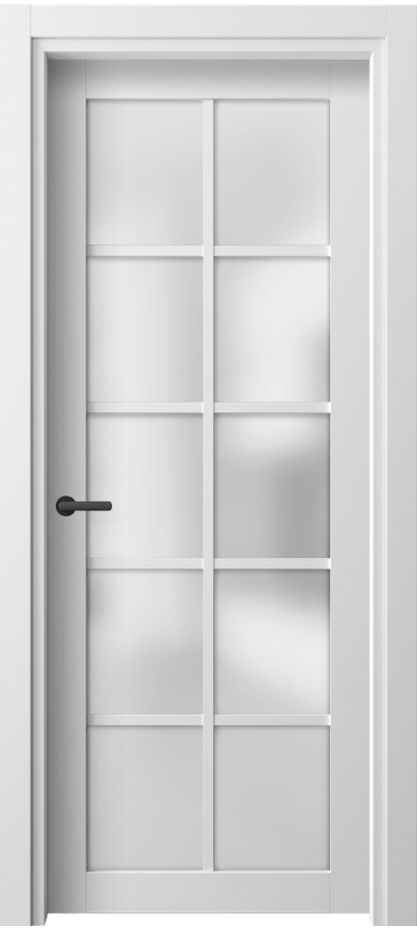 Межкомнатная дверь Neo 2106 Белый шёлк Сатинированное стекло Цена 1520 AZE | Volhovec