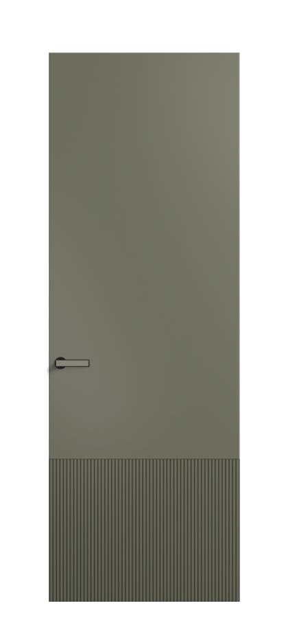 Межкомнатная дверь Вельвет 8202 Матовый оливковый тёмный. Цена 438200  | Volhovec
