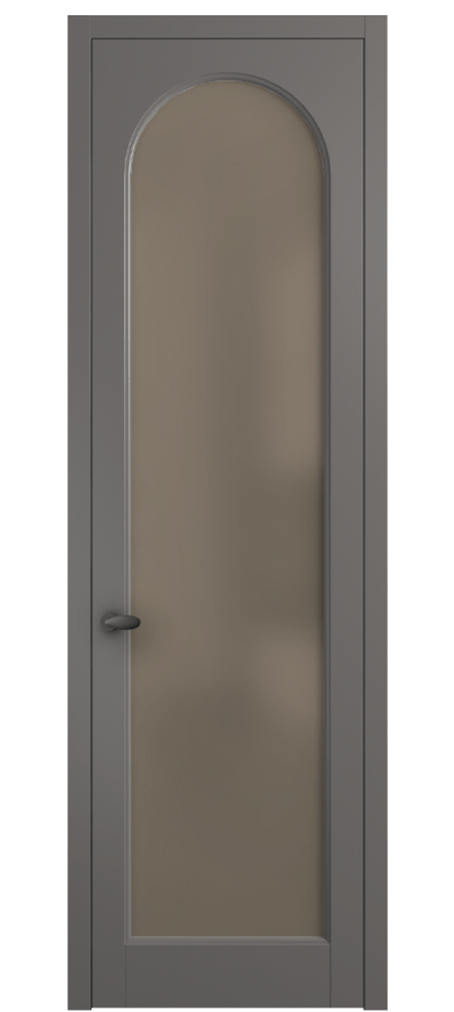 Межкомнатная дверь Палаццо 6804 Матовый классический серый Сатинированное бронзовое стекло, триплекс Цена 97029 ₽ | Volhovec
