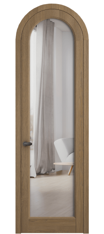 Межкомнатная дверь Палаццо 6814 Дуб мускатный матовый Двустороннее зеркало, триплекс Цена 309620 сом | Volhovec