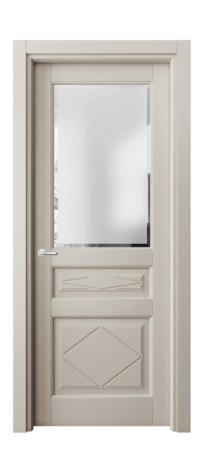 Дверь межкомнатная Toscana Rombo 6344 Бук светло-бежевый Сатинированное стекло с фацетом Гладкий наличник БСБЖ Цена 695970 AMD Наличники уже входят в базовый комплект. Фабрика дверей Волховец 8 (800) 551 43 19 Межкомнатная дверь Toscana Rombo 6344 Бук светло-бежевый Сатинированное стекло с фацетом Цена 695970 AMD | Volhovec