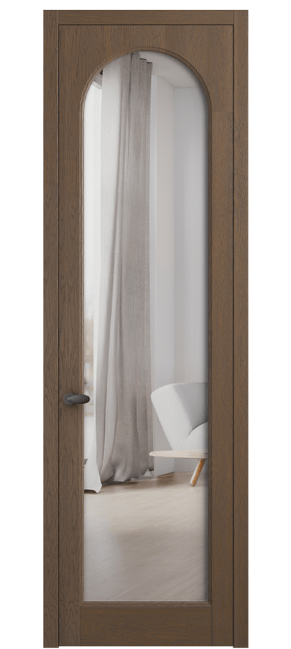 Межкомнатная дверь Палаццо 6804 Дуб туманный матовый Двустороннее зеркало, триплекс Цена 1013100 AMD | Volhovec