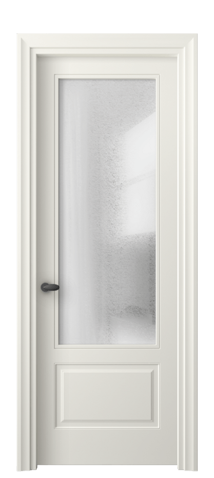 Межкомнатная дверь Esse 8542 Матовый жемчужный Фактурное стекло "Лёд", триплекс Цена 57679 ₽ | Volhovec