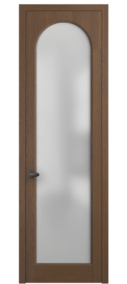 Межкомнатная дверь Палаццо 6804 Дуб каштановый матовый Сатинированное стекло Цена 152529 ₽ | Volhovec