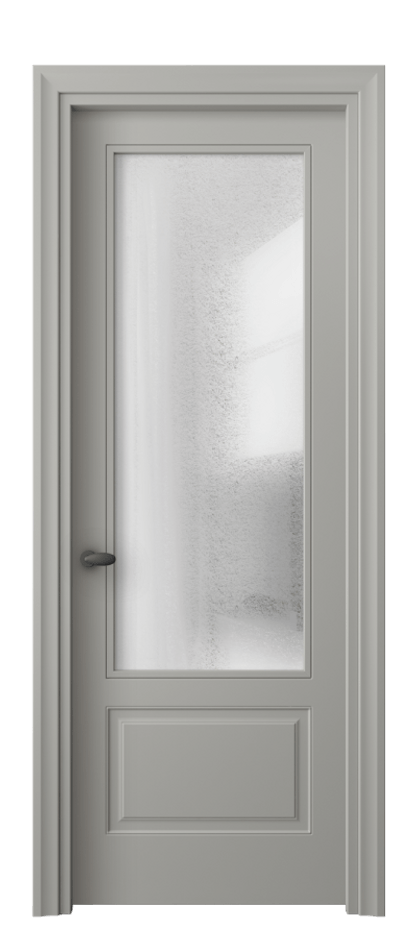 Дверь межкомнатная Esse 8542 Матовый нейтральный серый Фактурное стекло "Лёд", триплекс, 8 мм Фигурный универсальный наличник МНСР Цена 72099 ₽ Наличники уже входят в базовый комплект. Фабрика дверей Волховец 8 (800) 551 43 19 Межкомнатная дверь Esse 8542 Матовый нейтральный серый Фактурное стекло "Лёд", триплекс, 8 мм Цена 72099 ₽ | Volhovec