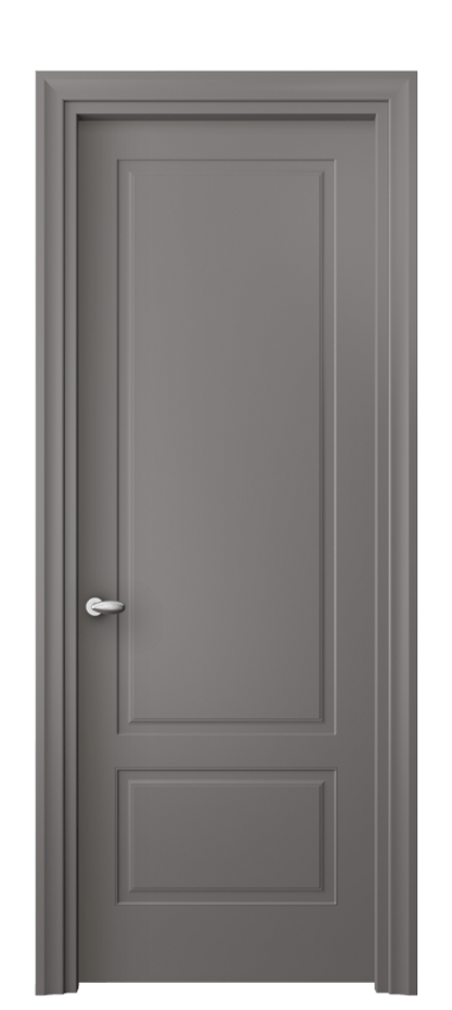 Дверь межкомнатная Esse 8541 Матовый классический серый Фигурный универсальный наличник МКЛС Цена 304820 AMD Наличники уже входят в базовый комплект. Фабрика дверей Волховец 8 (800) 551 43 19 Межкомнатная дверь Esse 8541 Матовый классический серый Цена 304820 AMD | Volhovec