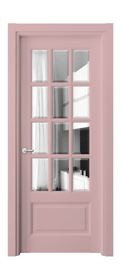 Межкомнатная дверь Toscana Grigliato 6313 Бук белоснежный Двустороннее зеркало с фацетом, триплекс Цена 792400 AMD | Volhovec