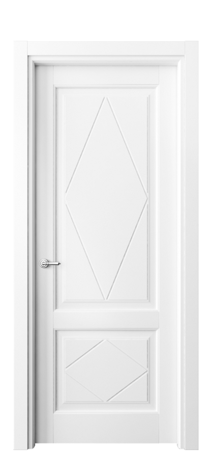 Межкомнатная дверь Тоскана Ромбо 6343 Матовый белоснежный  Цена 677091 AMD | Volhovec