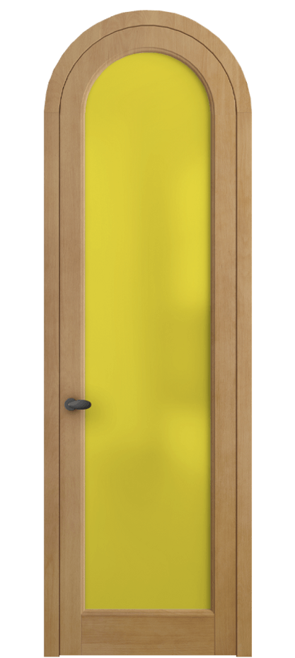 Межкомнатная дверь Палаццо 6814 Бук натуральный матовый Сатинированное жёлтое стекло, триплекс Цена 1182500 AMD | Volhovec