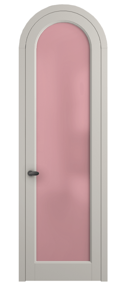 Межкомнатная дверь Палаццо 6814 Матовый облачно-серый Сатинированное розовое стекло, триплекс Цена 865000 AMD | Volhovec