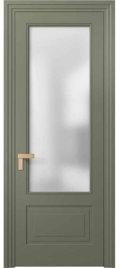 Дверь межкомнатная Рокка 8342 Матовый оливковый тёмный Сатинированное стекло Каскадный компланарный наличник МОТ Цена 82899 ₽ Наличники уже входят в базовый комплект. Фабрика дверей Волховец 8 (800) 551 43 19 Межкомнатная дверь Рокка 8342 Матовый оливковый тёмный Сатинированное стекло Цена 82899 ₽ | Volhovec