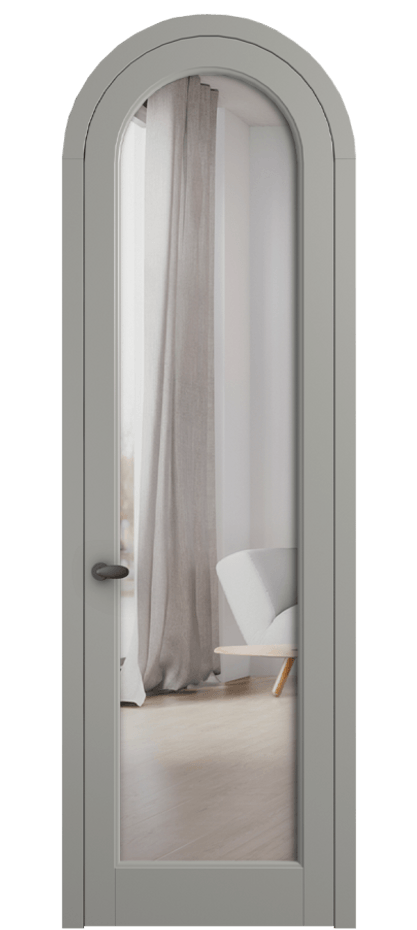 Межкомнатная дверь Палаццо 6814 Матовый нейтральный серый Двустороннее зеркало, триплекс Цена 857600 AMD | Volhovec