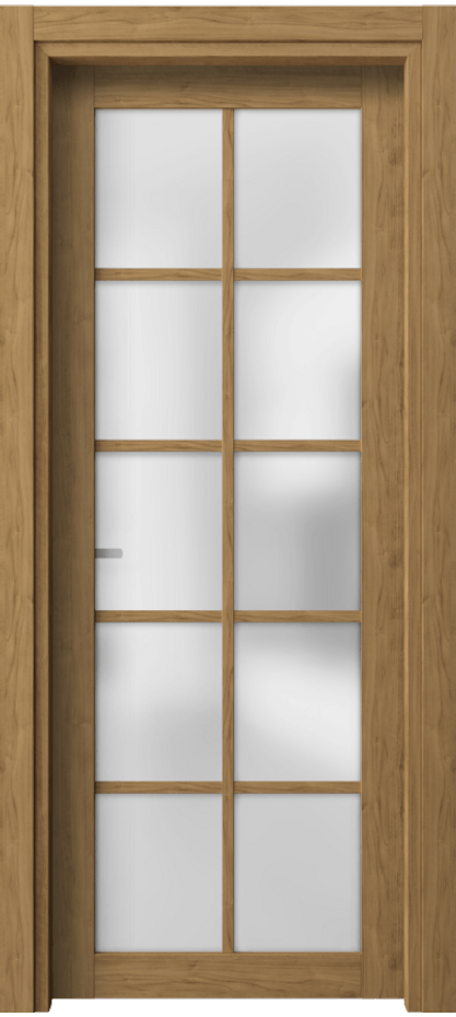 Межкомнатная дверь Neo 2106 Грецкий орех Сатинированное стекло Цена 178030 AMD | Volhovec