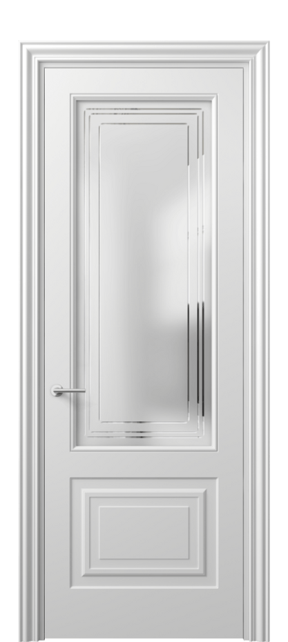 Дверь межкомнатная Маскот 8452 Матовый белоснежный Сатинированное стекло с гравировкой "Грани", триплекс Фигурный наличник МБЛ Цена 450660 AMD Наличники уже входят в базовый комплект. Фабрика дверей Волховец 8 (800) 551 43 19 Межкомнатная дверь Маскот 8452 Матовый белоснежный Сатинированное стекло с гравировкой "Грани", триплекс Цена 450660 AMD | Volhovec