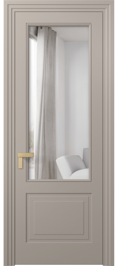 Межкомнатная дверь Rocca 8352 Матовый бисквитный Двустороннее зеркало, триплекс Цена 431070 AMD | Volhovec