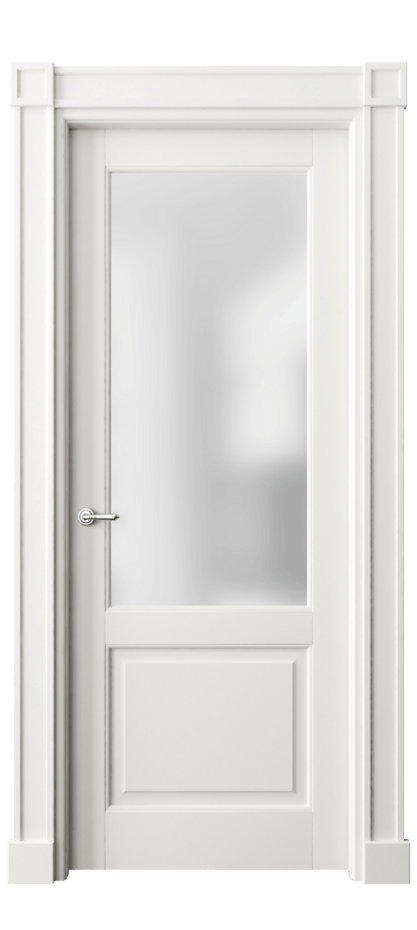 Межкомнатная дверь Тоскана Плано 6302 Матовый серый Сатинированное стекло Цена 860800 AMD | Volhovec