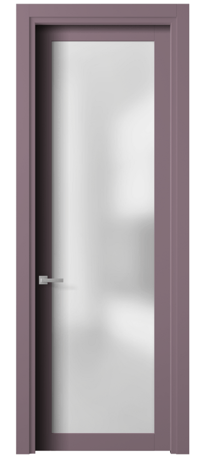 Межкомнатная дверь Планум 2102 Матовый белоснежный Сатинированное стекло Цена 443600 AMD | Volhovec