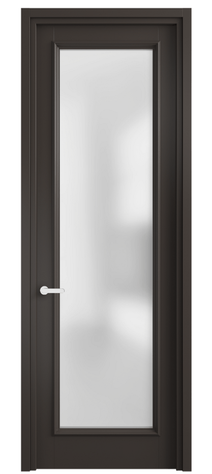 Межкомнатная дверь Шарм 6702 Матовый антрацит Сатинированное стекло Цена 633250 AMD | Volhovec