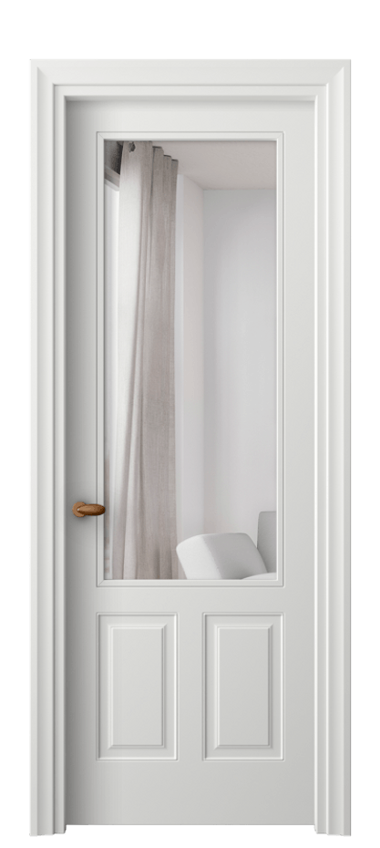 Межкомнатная дверь Эссе 8522 Матовый светло-серый Двустороннее зеркало, триплекс Цена 507140 AMD | Volhovec