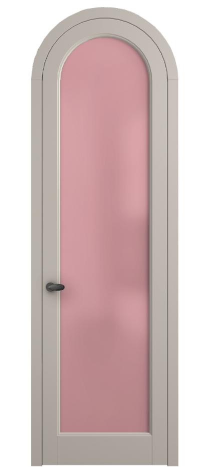 Межкомнатная дверь Палаццо 6814 Матовый светло-бежевый Сатинированное розовое стекло, триплекс Цена 865000 AMD | Volhovec