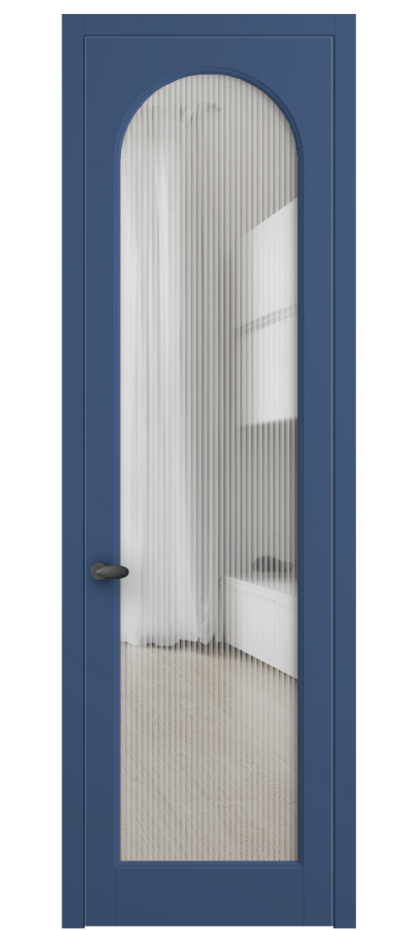 Межкомнатная дверь Palazzo 6804 Матовый белоснежный Рифлёное стекло "Moru", триплекс Цена 904600 AMD | Volhovec