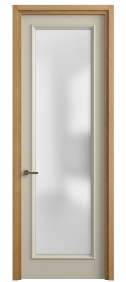 Межкомнатная дверь Charm 6702 Бук бежево-серый Сатинированное стекло Цена 677100 AMD | Volhovec