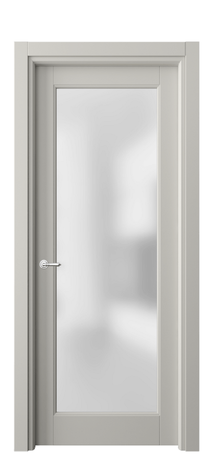 Межкомнатная дверь Тоскана Ромбо 6300 Матовый тёплый серый Сатинированное стекло Цена 622460 AMD | Volhovec