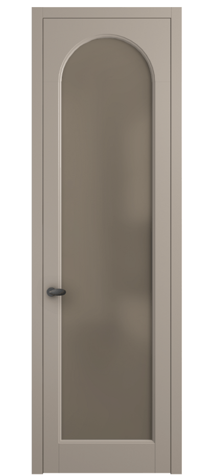 Межкомнатная дверь Палаццо 6804 Матовый бисквитный Сатинированное бронзовое стекло, триплекс Цена 654400 AMD | Volhovec