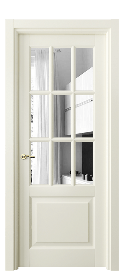 Межкомнатная дверь Лигнум 0748 Матовый молочно-белый Двустороннее зеркало, триплекс Цена 813320 AMD | Volhovec