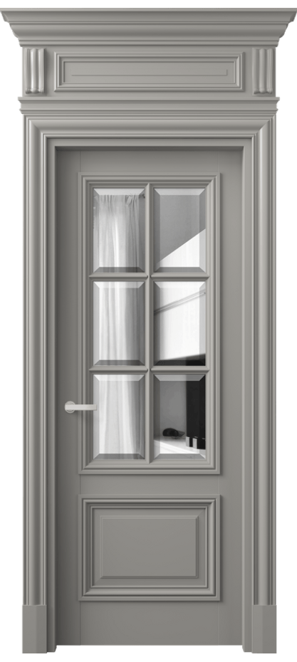 Межкомнатная дверь Antique 7312 Бук нейтральный серый Двустороннее зеркало с фацетом, триплекс Цена 1185120 AMD | Volhovec