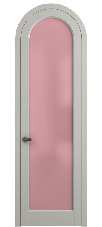Межкомнатная дверь Палаццо 6814 Матовый тёплый серый Сатинированное розовое стекло, триплекс Цена 844100 AMD | Volhovec