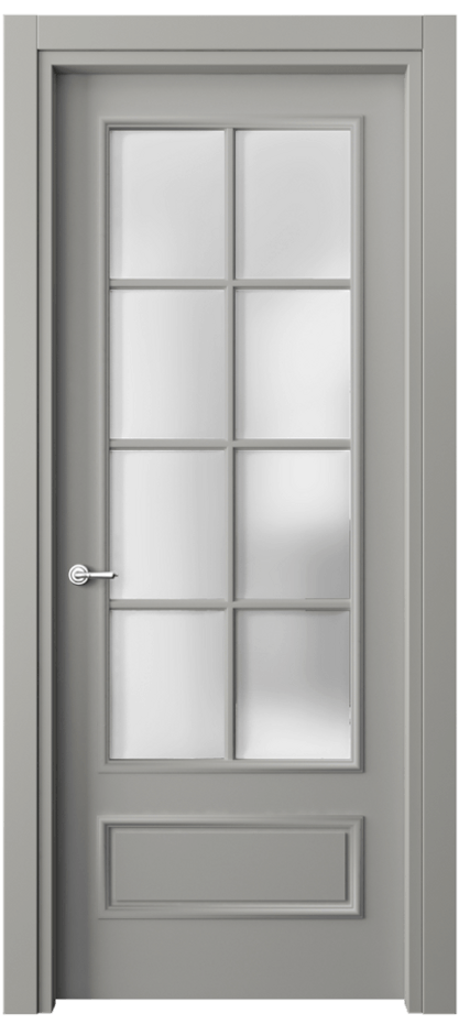 Дверь межкомнатная Paris 8112 Матовый нейтральный серый Сатинированное стекло Гладкий наличник МНСР Цена 415420 AMD Наличники уже входят в базовый комплект. Фабрика дверей Волховец 8 (800) 551 43 19 Межкомнатная дверь Paris 8112 Матовый нейтральный серый Сатинированное стекло Цена 415420 AMD| Volhovec