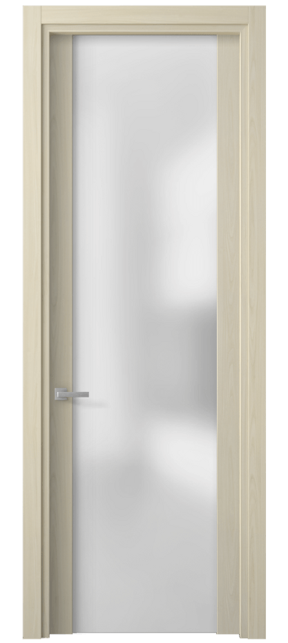 Межкомнатная дверь Planum 4114 Молочный ясень Сатинированное стекло Цена 201770 AMD | Volhovec