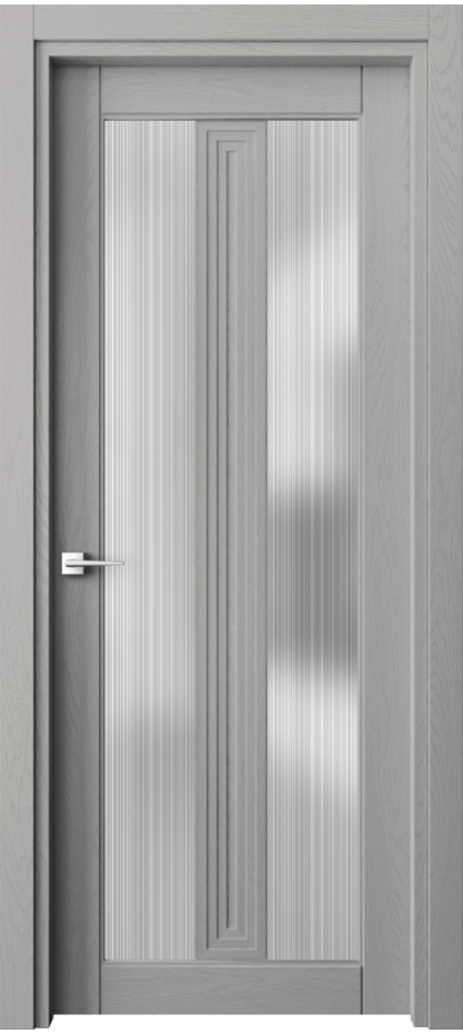 Межкомнатная дверь Ego 6122 Дуб нейтральный серый Сатинированное стекло "Дождь" Цена 623680 AMD | Volhovec